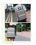 Backpack, Water Resistant School Backpack With Usb Charging Port For Women Men, Canvas College