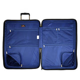 Traveler’S Choice New London 100% Polycarbonate Trunk Spinner Luggage - Silver ( 29-Inch )