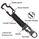 PuPeiLife Military Tactical Travel Money Belt - Hidden Pocket Concealed Money Belt for Man Suitable Waist Circumference 28 to 42 Inches Included Paracord Outdoor Keychain Hook - Black 2 Packs