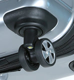 Dejuno Venture 3-Piece Hardside Spinner TSA Lock, Silver