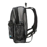 Heavy Duty Classic Student Mesh Backpack | Padded Straps | Black
