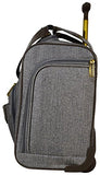 Nicole Miller Jardin Wheeled Under Seat Carry On (Gray)