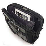 Mobile Edge Premium Leather V-Load Briefcase 2.0 For Laptops (Mevllp)