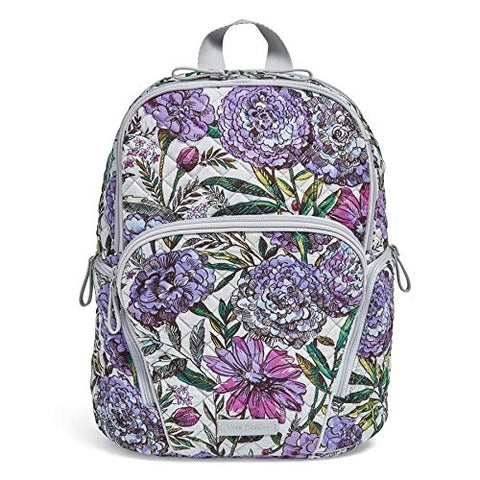 Vera Bradley Hadley Backpack, Signature Cotton, Lavender Meadow