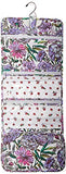 Vera Bradley Iconic Hanging Travel Organizer, Signature Cotton, Lavender Meadow