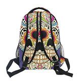 Backpack Travel Paisley Skull School Bookbags Shoulder Laptop Daypack College Bag for Womens Mens