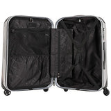The Set Of Classic White Carbon Triforce Empire Collection Hardside 3-Piece Spinner Luggage Set
