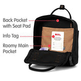 Fjallraven - Kanken No.2 Black Mini Backpack for Work, Black