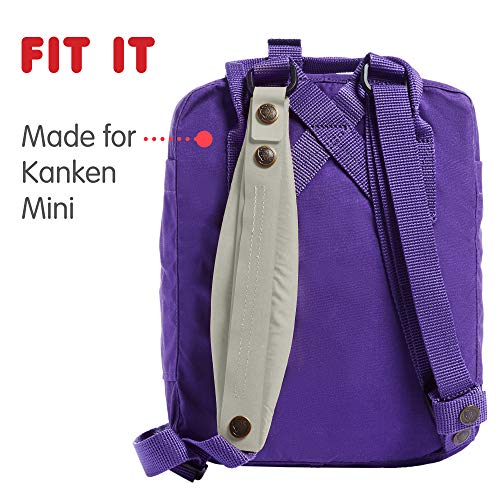 Fjallraven Kanken Mini Shoulder Pads for Backpacks, Fog