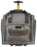 Nicole Miller Jardin Wheeled Under Seat Carry On (Gray)