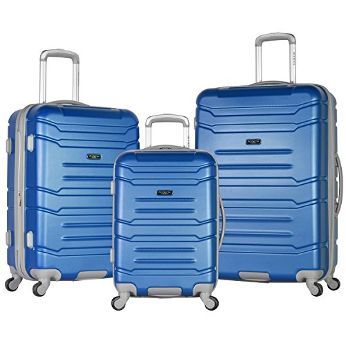 Olympia Denmark 3 Piece Luggage Set, Navy