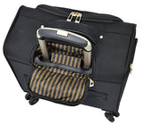 London Fog Langley 8 Wheel 15" Under The Seat Bag, Black