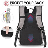 Backpack, Water Resistant School Backpack With Usb Charging Port For Women Men, Canvas College