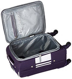 Us Traveler Alamosa 4-Piece Carry-On Luggage Set, Purple