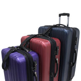Traveler’S Choice Tasmania 100% Polycarbonate Expandable 8-Wheel Spinner 3-Piece Luggage Set With