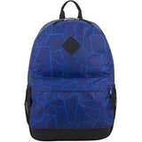 Eastsport Dome Backpack with FREE Pencil Case, Blue Geo Cracks Print