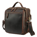 Polare Men'S Full Grain Leather Shoulder Bag Messenger Bag Travel Bag Business Bag Working Bag