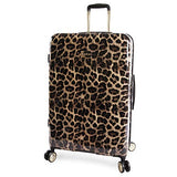 BEBE Women's Luggage Adriana 29" Hardside Check in Spinner, Leopard