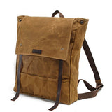 New, retro, trend, personality, oil wax waterproof, canvas bag, travel backpack, B0034