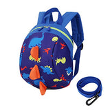 Toddler's Mini Dinosaur Backpack Zipper Toy Snack Bag w/ Safefy Leash Age 1-3