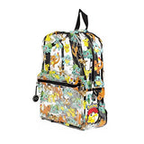 Pokemon Allover Print Pikachu, Squirtle, Charmander Clear Backpack Bag