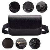 Badiya Fashion Solid Fanny Bag Black Female Adjusted Belt Bag Ladies Casual Waist Pack