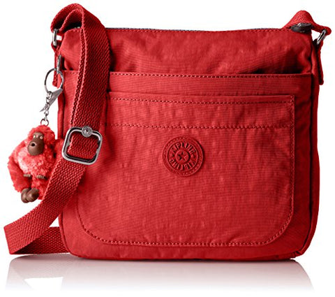 Kipling Sebastian Solid Crossbody Bag, Red Rust