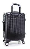Tommy Hilfiger Basketweave 21" Expandable Hardside Spinner, Black
