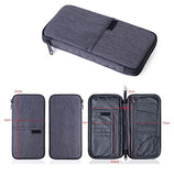 Big Mango RFID Blocking Neck Travel Wallet Family Passport Wallet Holder Travel Organizer Clutch