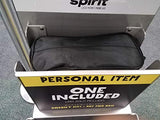 BoardingBlue Rolling Personal Item Under Seat for American, Spirit Frontier Airlines Black w Navy