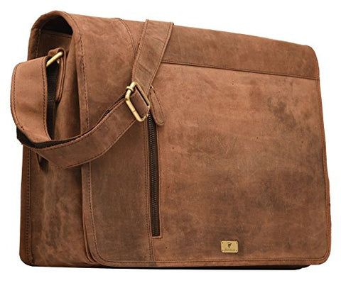 Dh Valley Genuine Buffalo Leather Messenger Bag In Vintage Style Shoulder Travel Bag Laptop Bag