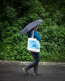 Cognitive Surplus Cloud Meteorology Cartoon Tote Bag (10 Oz Recycled Cotton)