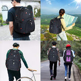 Extra Large 50L Travel Laptop Backpack with USB Charging Port Fit 17 Inch Laptops for Men Women