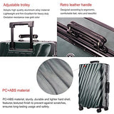 Unitravel Hardside Spinner Luggage Travel Abs Suitcase Spinner Trolley Carry On