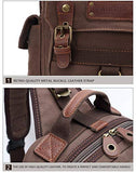 Multi-Functional Canvas Leather Chest Bag Personality Crossbody Bags Handbag Men's Travel Messenger