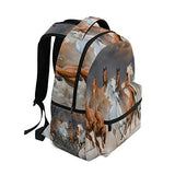 Backpack Travel Horse Sky School Bookbags Shoulder Laptop Daypack College Bag for Womens Mens