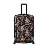 World Traveler Classic 4-Piece Rolling Expandable Spinner Luggage Set, Floral