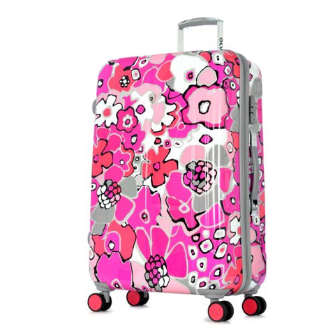 Olympia Blossom II 25-Inch Polycarbonate Mid-Size Spinner with TSA Lock PK, Fuchsia, One Size