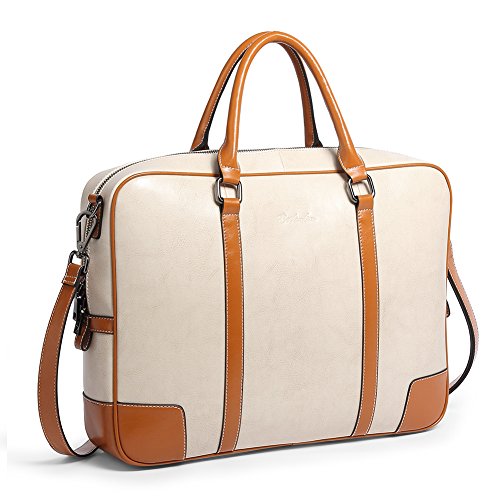 Shop BOSTANTEN Leather Briefcase Messenger Sa – Luggage Factory