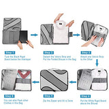 BAGAIL 6 Set Packing Cubes Multi-Functional Luggage Packing Organizers for Travel Accessories