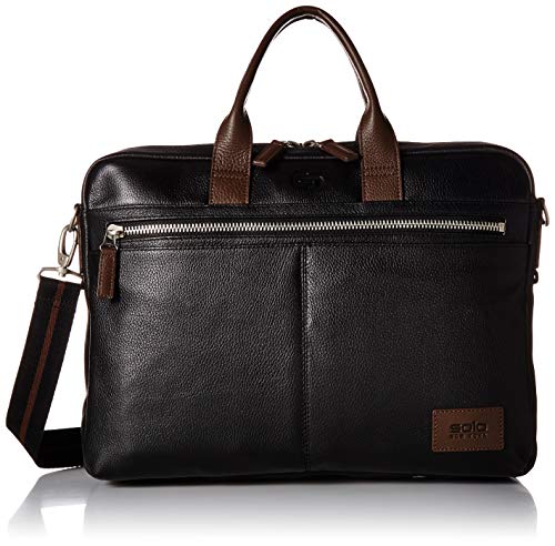 Solo Shorewood Pebbled Leather Briefcase
