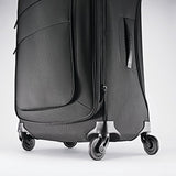 Samsonite Flexis Expandable Softside Carry On Luggage With Spinner Wheels, 20 Inch, Jet Black