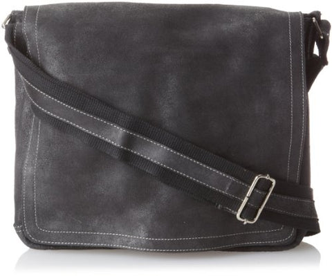 David King & Co. North South Laptop Messenger, Black, One Size