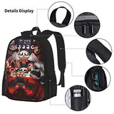 The Bin-Ding Of Is-Aac Backpack Three-Piece Cartoon School Bag With Pencil Case Messenger Lunch Bag