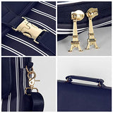 Kamlui Laptop Bag 15.6 Inch - for Women Carrying PU Leather Waterproof Work Computer Tote Briefcase Shoulder Messenger Laptop Sleeve Case for Macbook Pro Air HP Lenovo Dell,(Blue)