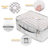 Packing Cubes 8 Sets Latest Design Travel Luggage Organizers Include Waterproof Shoe Storage Bag Convenient Packing Pouches for Traveller (Navy blue)