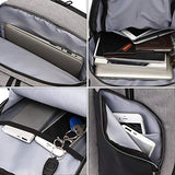 Carrie-ful Anti Theft Laptop Backpack Computer Bag USB Charging Port,Fits 15.6/17 Inch Laptop