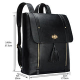 ESTARER Womens Backpack Purse PU Leather Rucksack Fit 14-inch Laptop School Bag Daypack