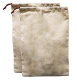 Earthwise Shoe Storage Bags 100% Cotton - with Drawstring For Men - Women in Natural MADE IN THE