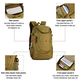 25L Military Daypack MOLLE Rucksack Gear Tactical Assault Casual Daypacks for Hunting (Black)